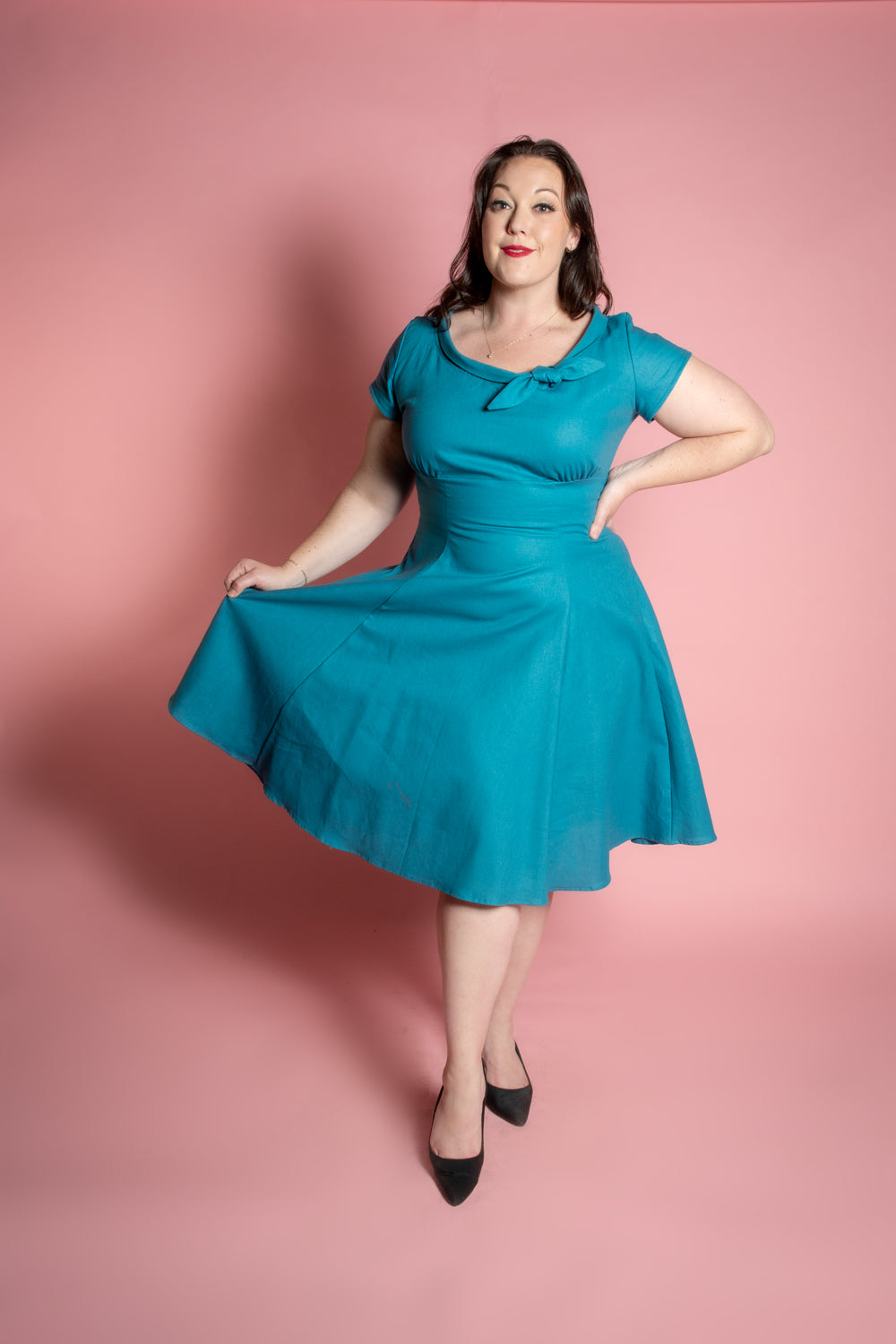 Beverly Dress- Lynette, Ocean *sale