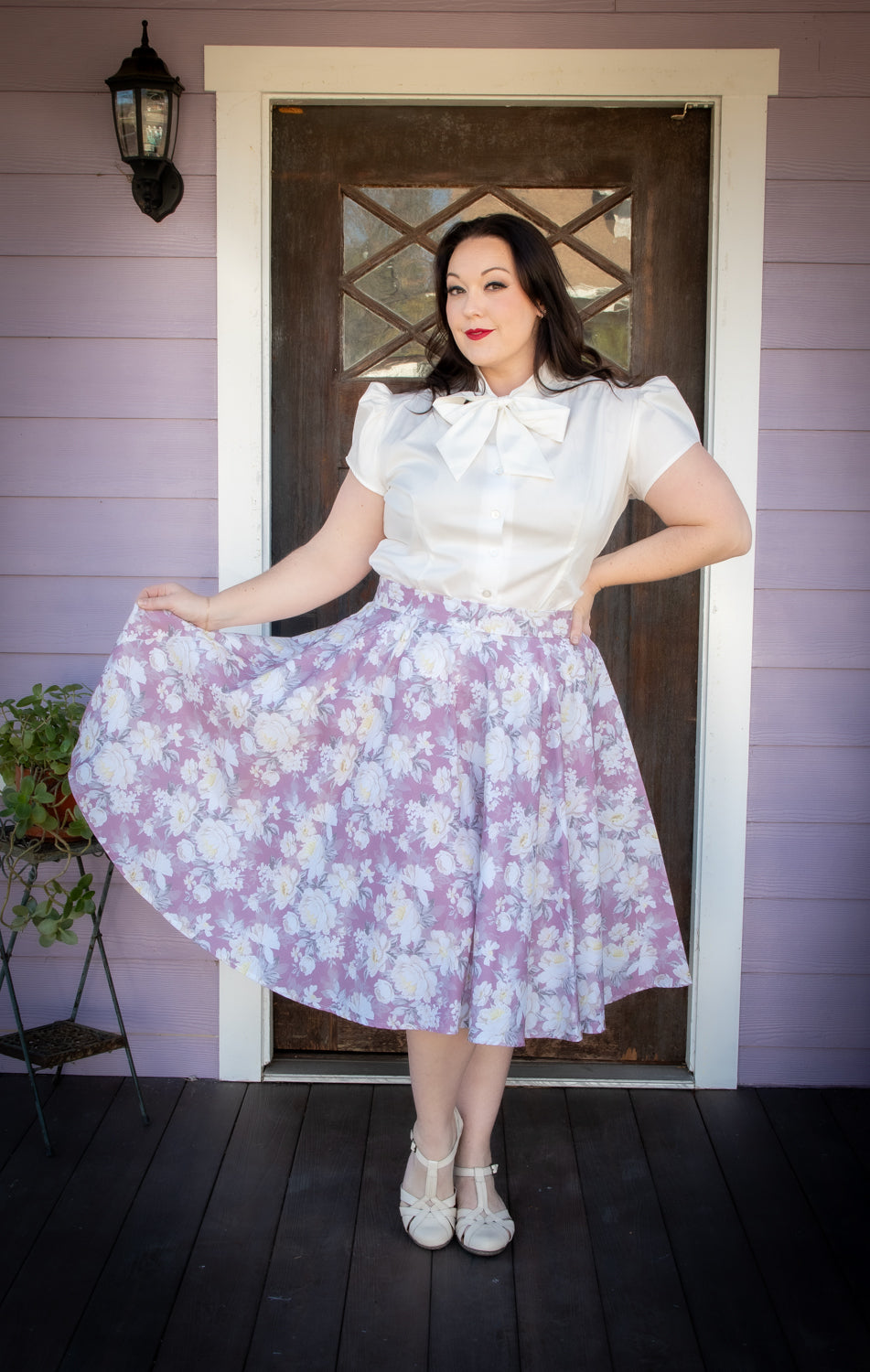 Circle Skirt - Huntington Gardens, Mauve *sale