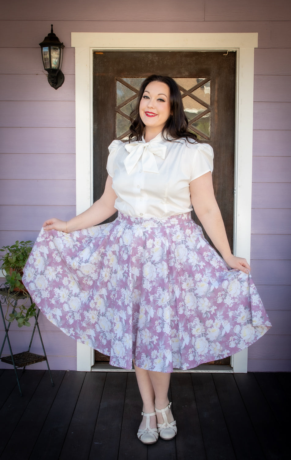 Circle Skirt - Huntington Gardens, Mauve *sale