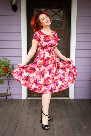 Beverly Dress- Scarlet Leaves *sale