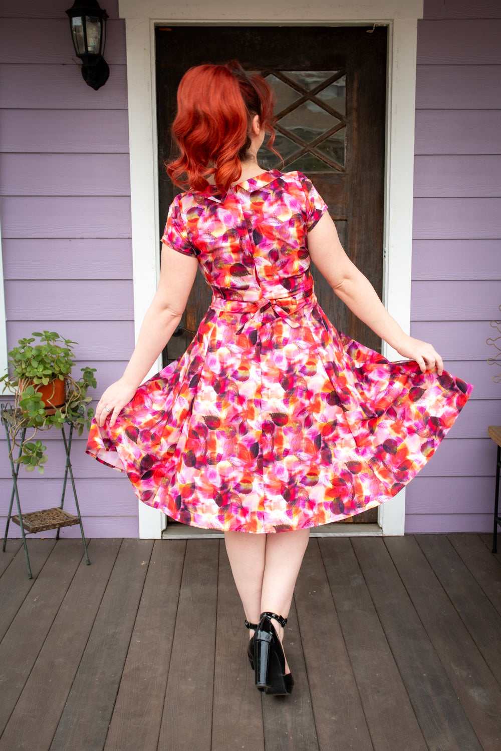 Beverly Dress- Scarlet Leaves *sale