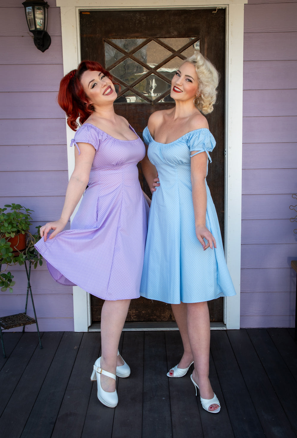 Hilda Dress - Lavender Dot *sale