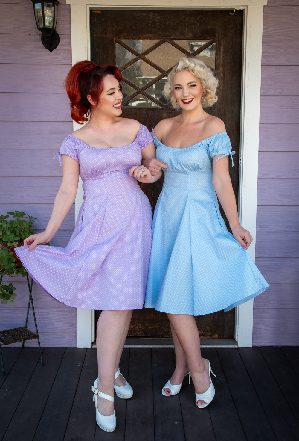 Hilda Dress - Lavender Dot *sale