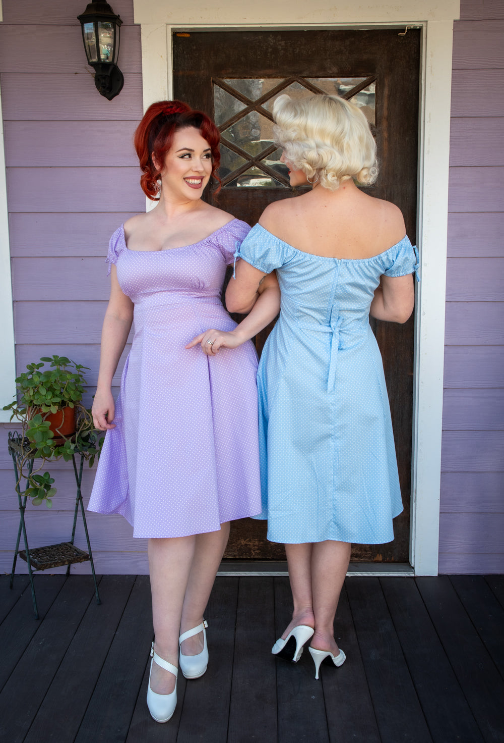 Hilda Dress - Lavender Dot *sale