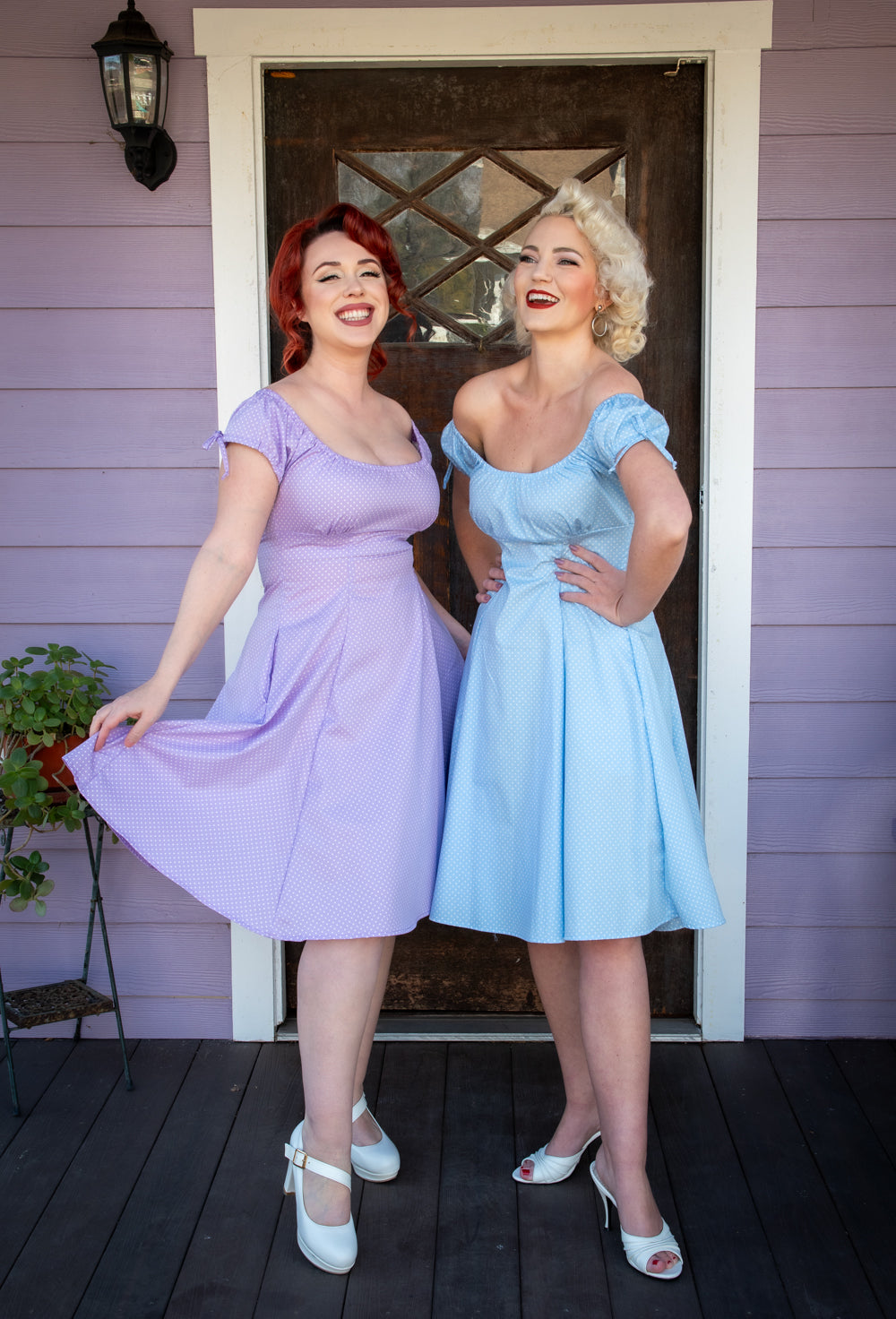 Hilda Dress - Lavender Dot *sale