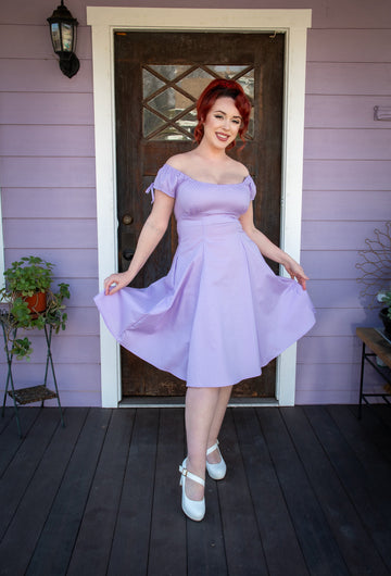 Hilda Dress - Lavender Dot *sale