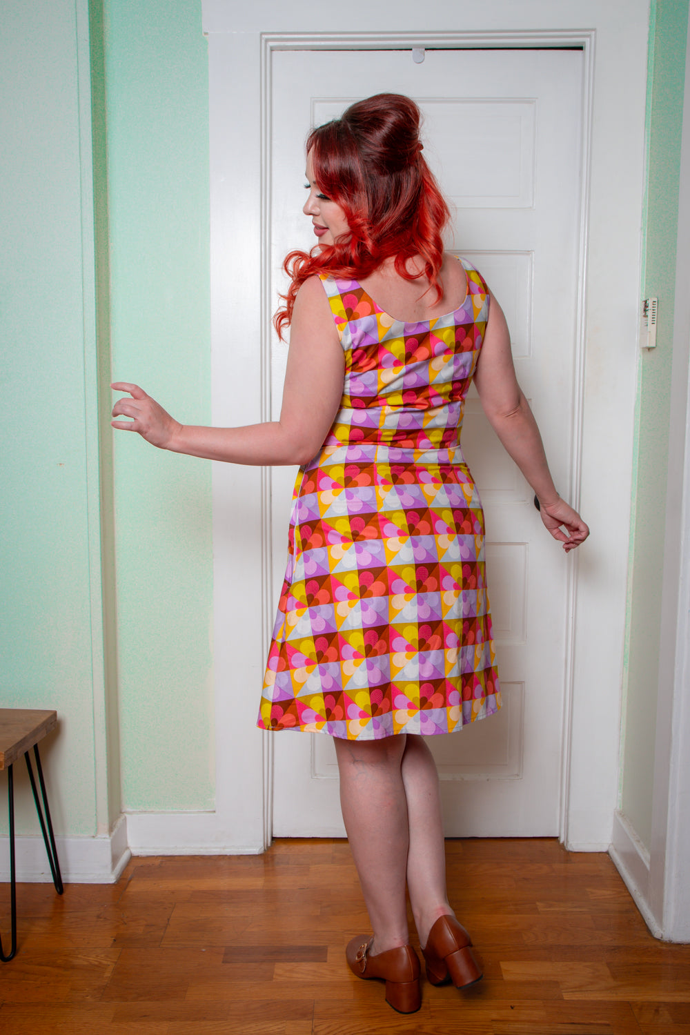 Nancy Shift Dress- Wonderland, Pink *sale