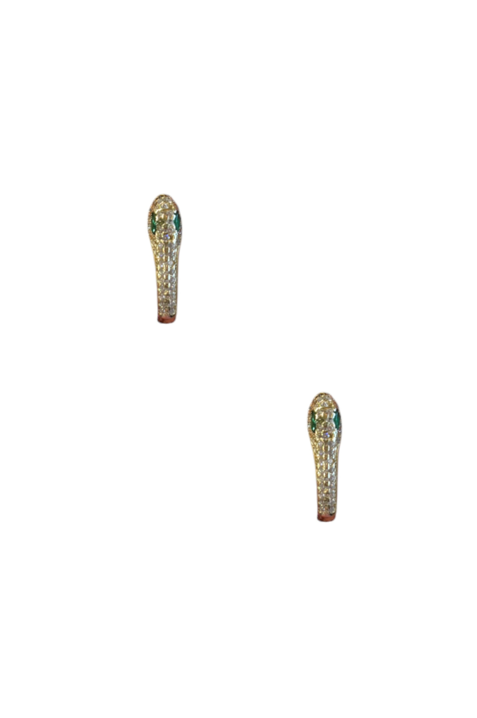 Large Pav¨¦ Snake Huggies - Gold