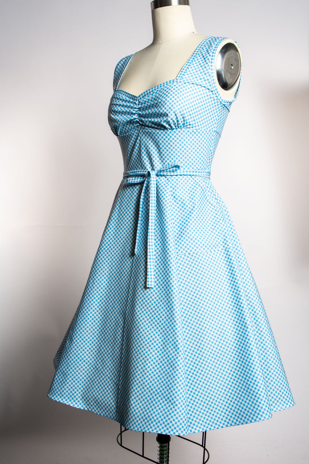 Sadie Dress - Little Sky Gingham *sale