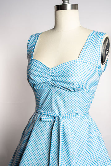 Sadie Dress - Little Sky Gingham *sale