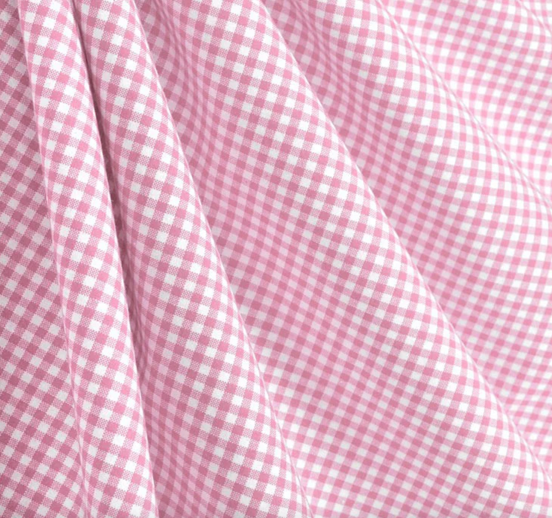 Sadie Dress- Pink Gingham w/ Eyelet Trim *sale