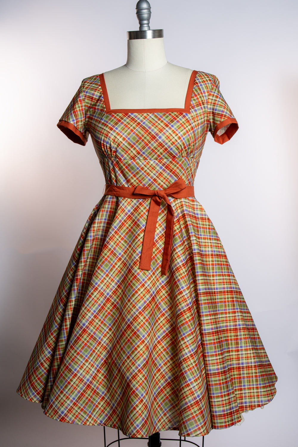 Simone Dress- Rusty Plaid *sale