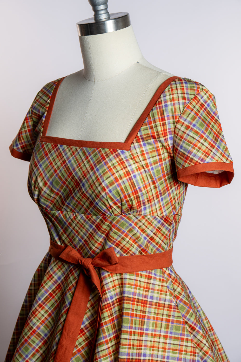 Simone Dress- Rusty Plaid *sale