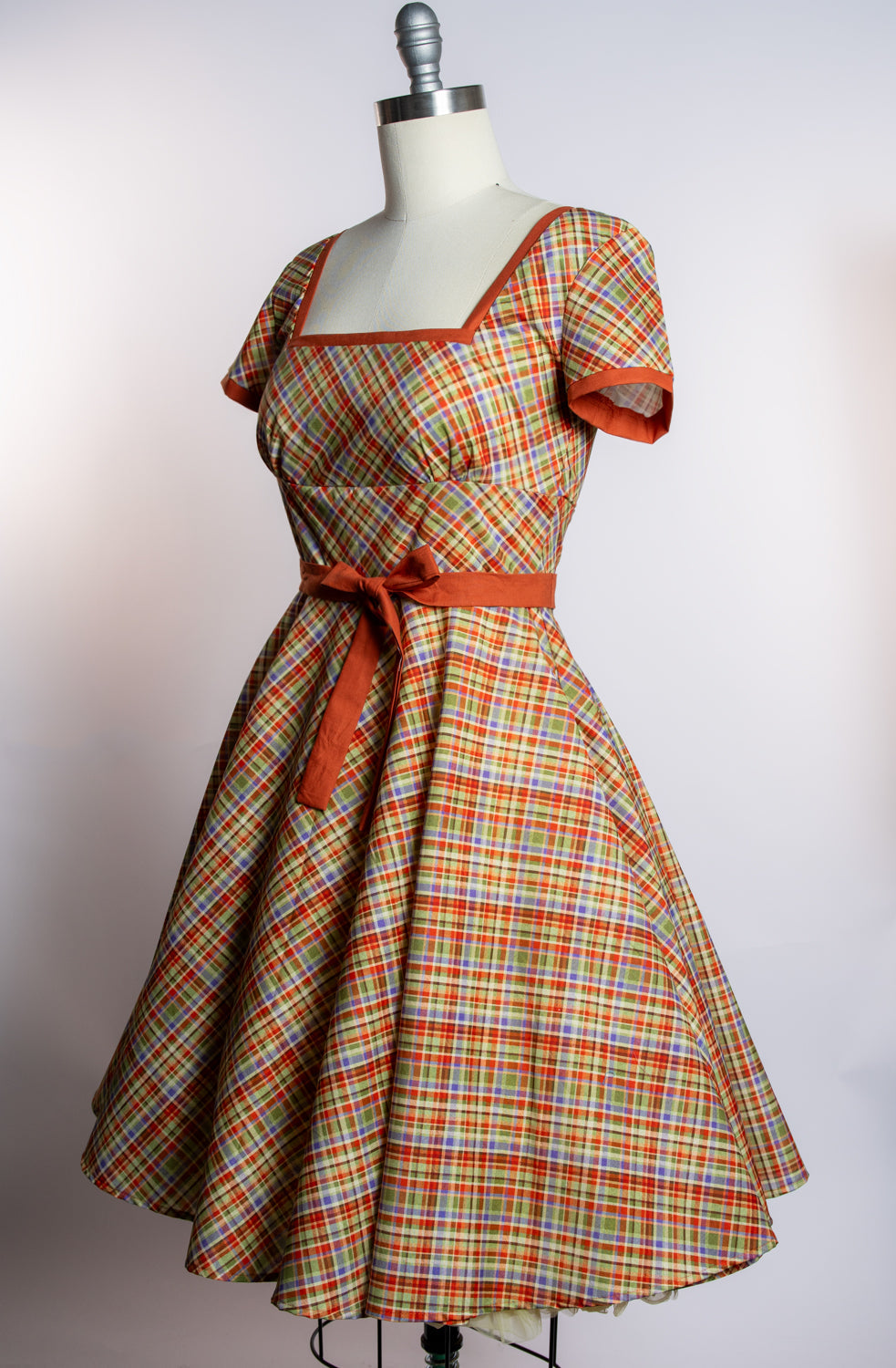 Simone Dress- Rusty Plaid *sale