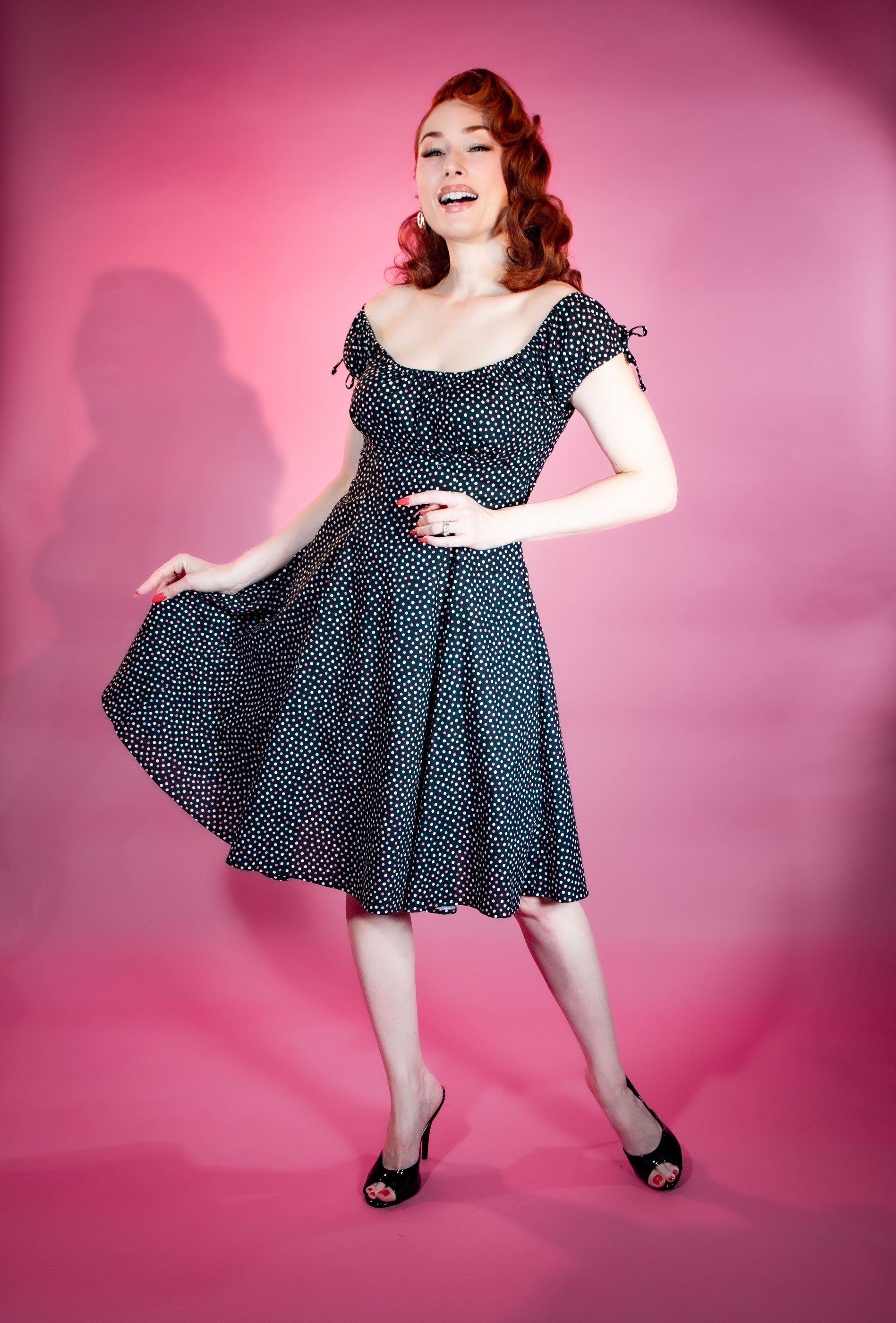 Hilda Dress - Confetti Dot