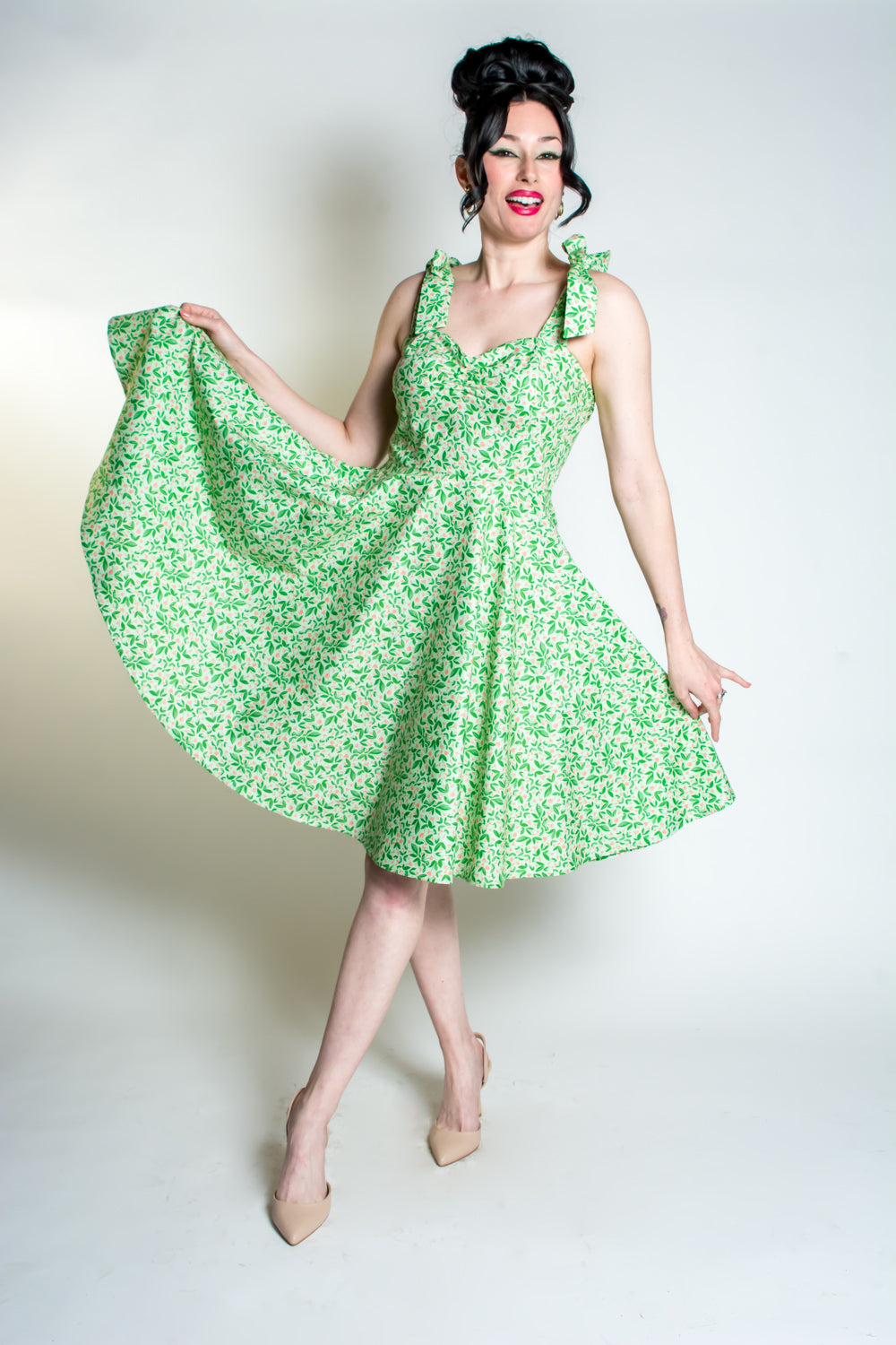 Sarah Swing Dress - Tiny Tulips *sale
