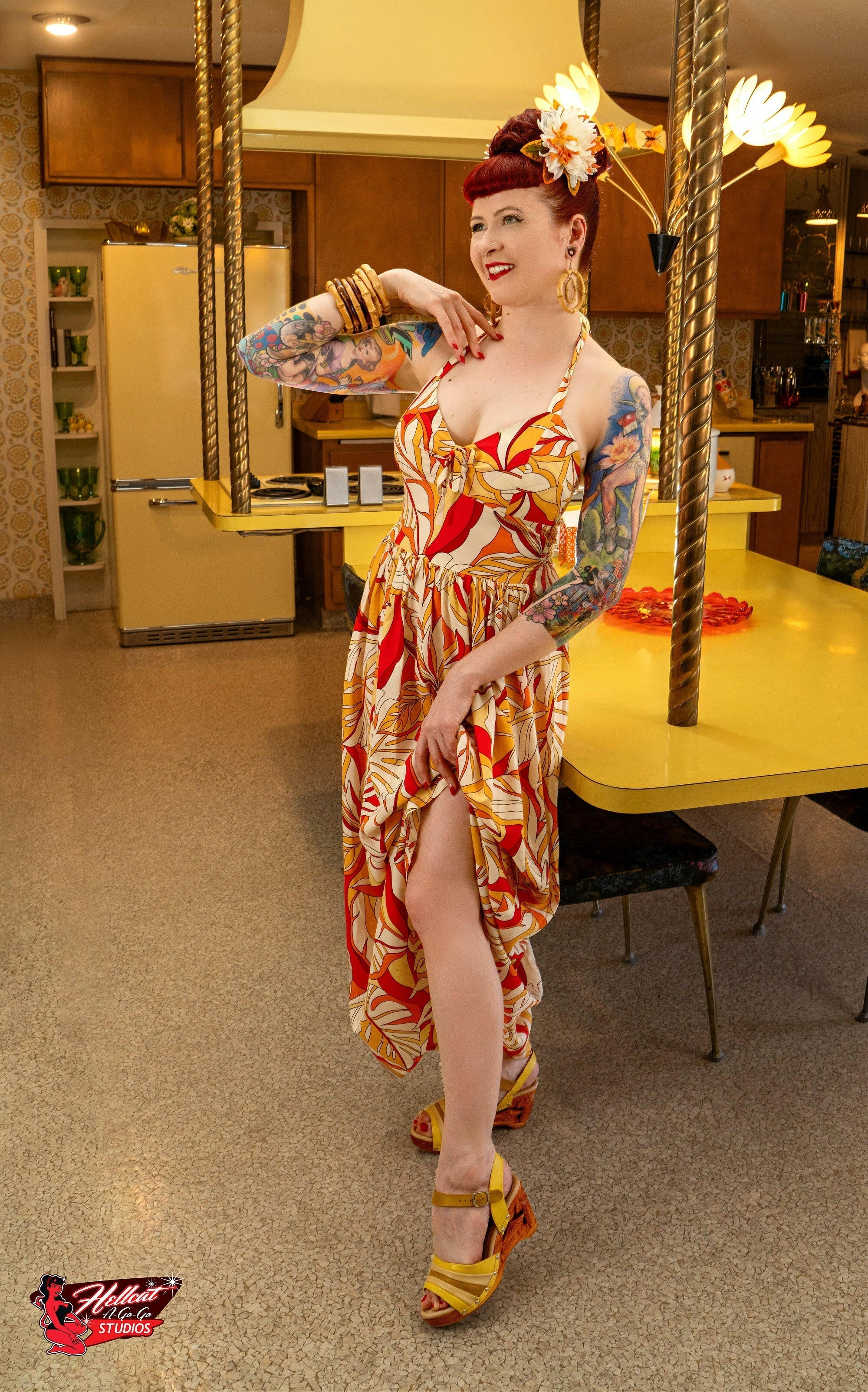the Souvenir/with Ankle Strap - in Spice