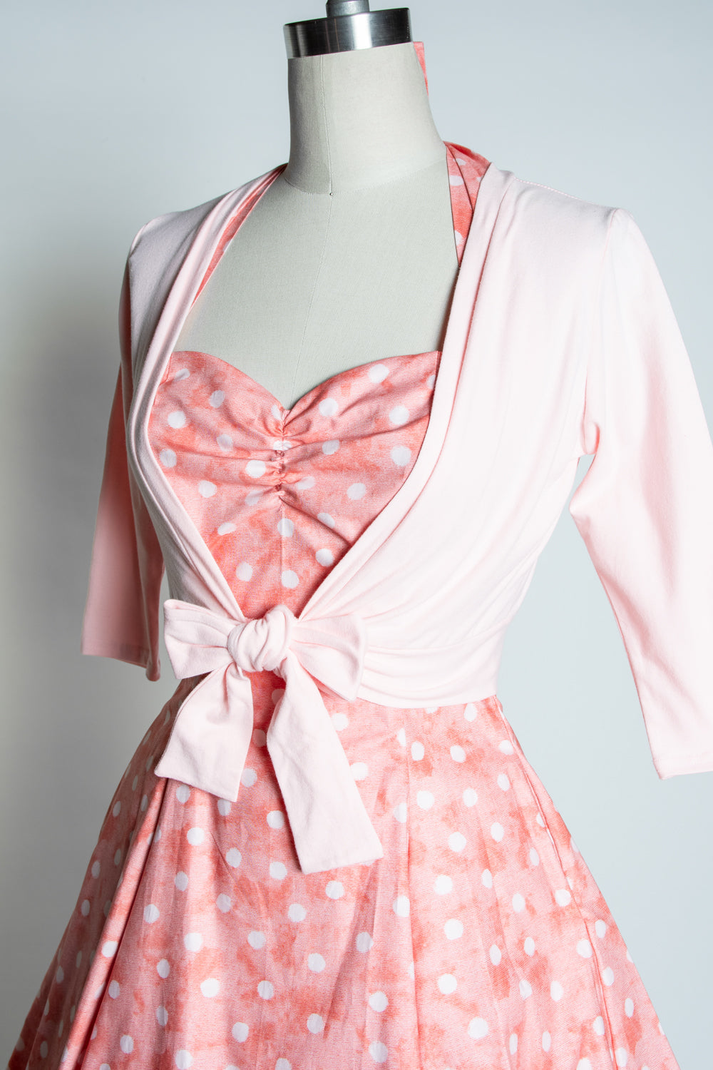 Sweetie Dress - Watercolor Dot, Coral *sale