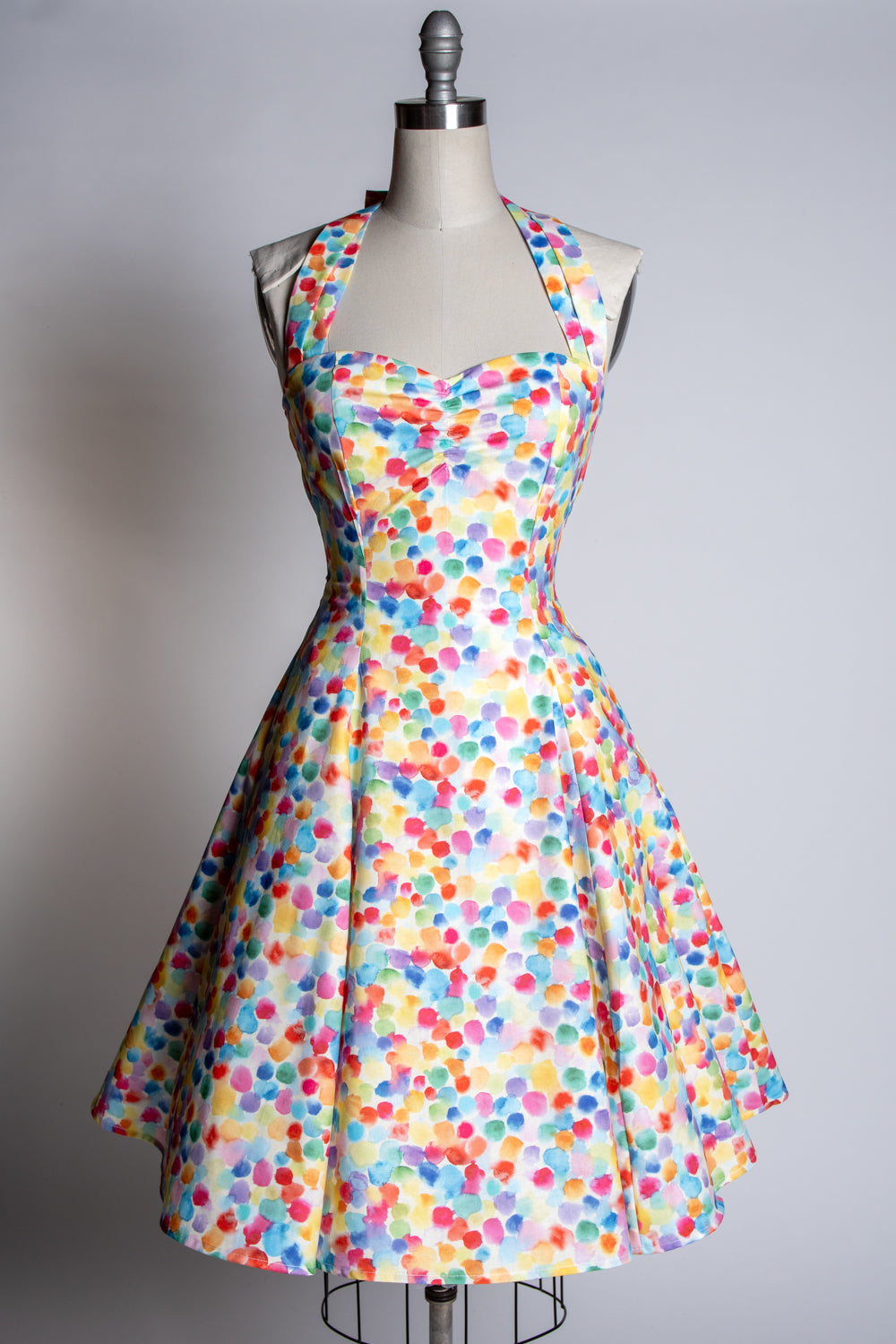 Sweetie Dress- Rainbow Paint Drops *sale