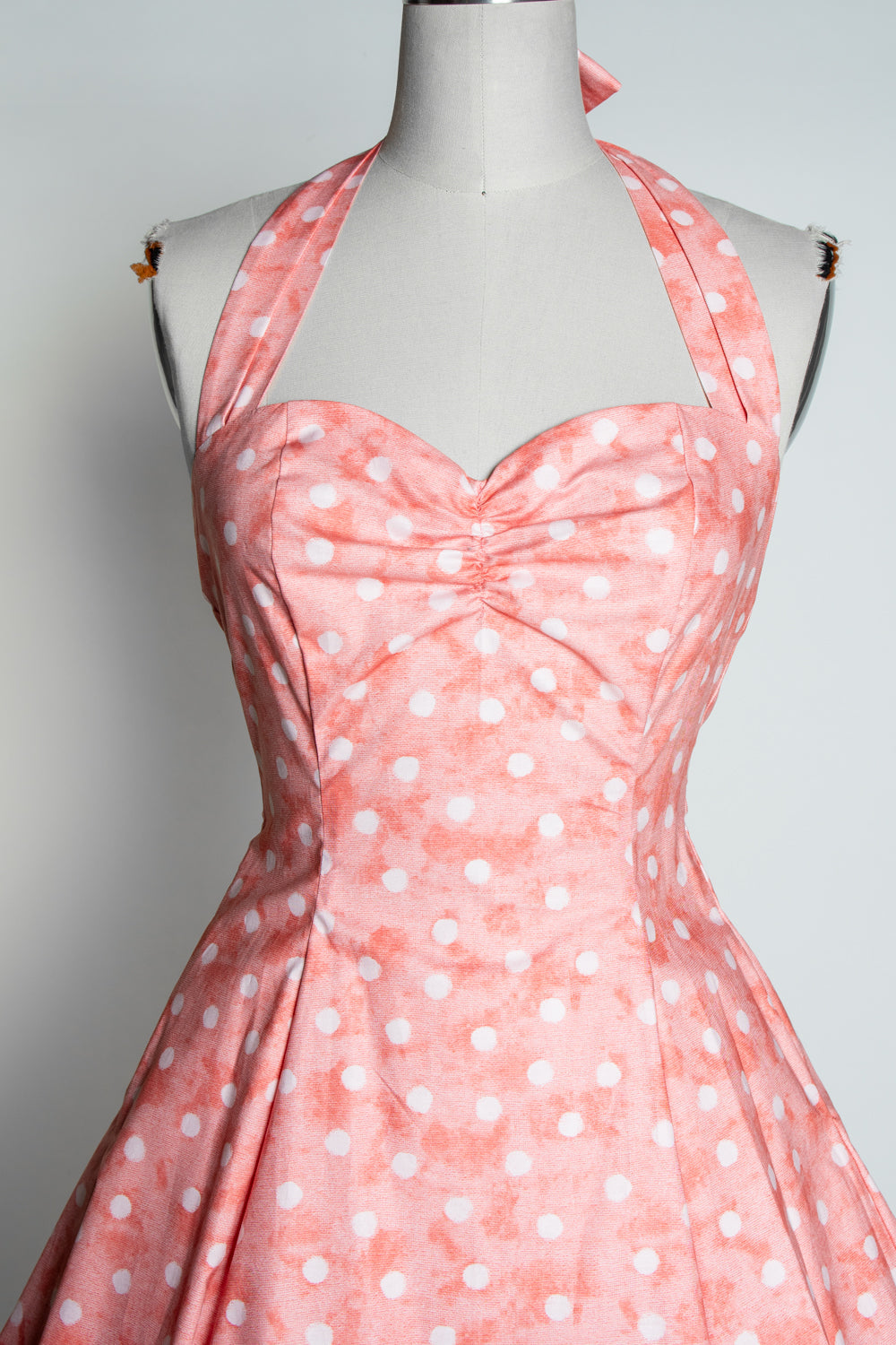 Sweetie Dress - Watercolor Dot, Coral *sale