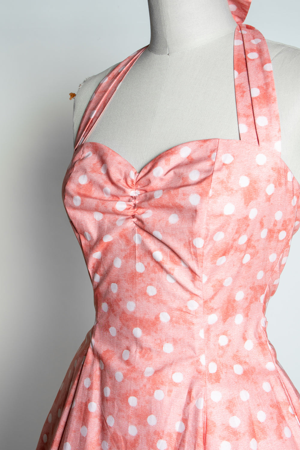Sweetie Dress - Watercolor Dot, Coral *sale