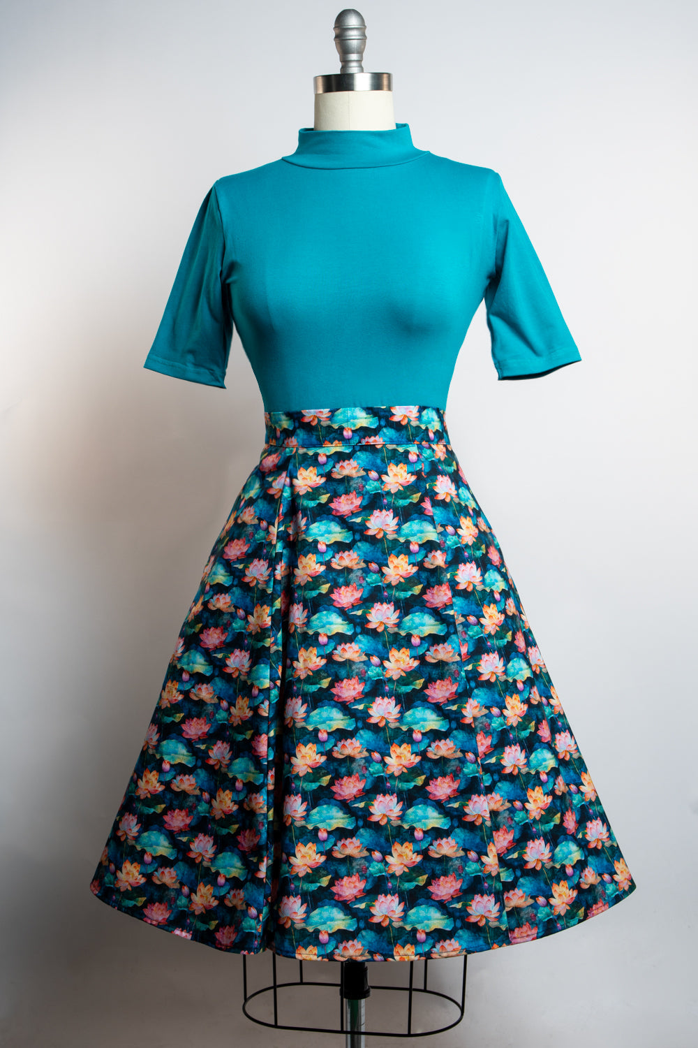 Twirl Skirt- Lotus Flowers