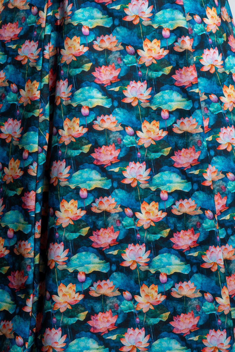Twirl Skirt- Lotus Flowers