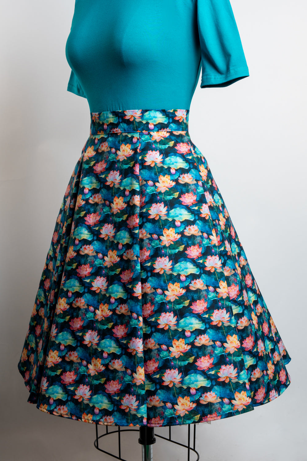 Twirl Skirt- Lotus Flowers