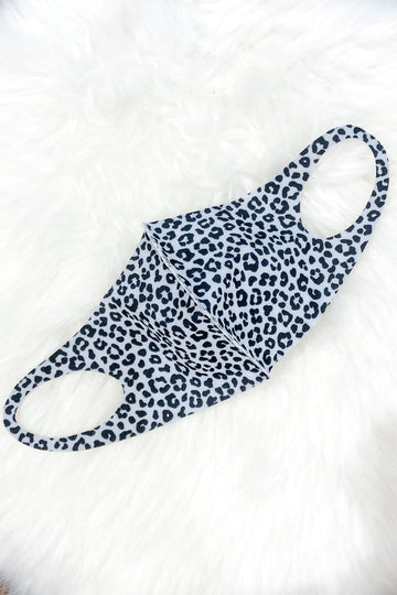 White Leopard Mirawave Face Mask