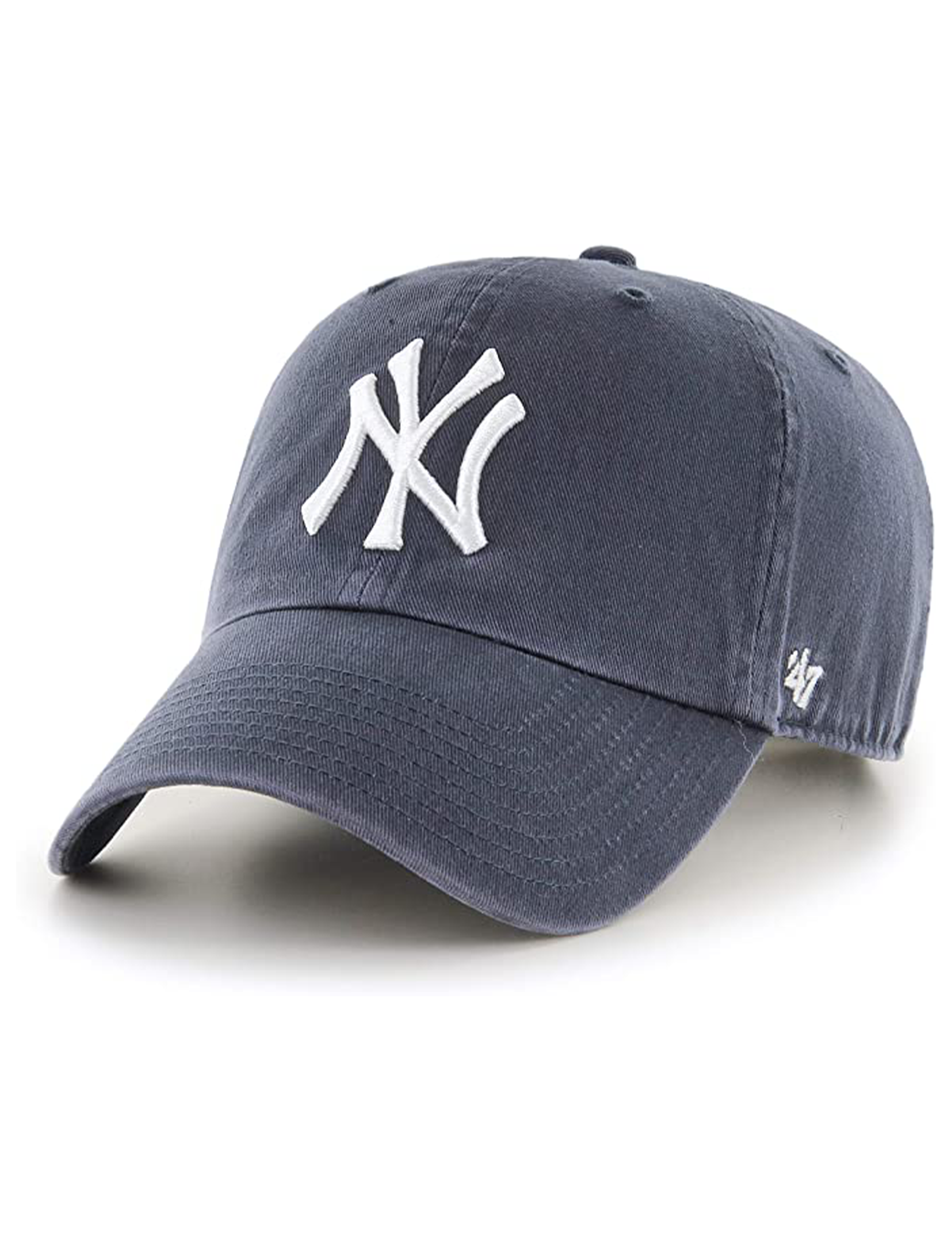NY Yankees Basic Ball Cap, Vintage Navy/White
