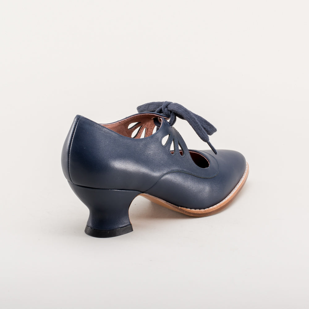 Gibson Edwardian Leather Shoes (Navy)