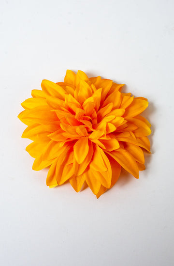 Dahlia Hair Flower, Orange