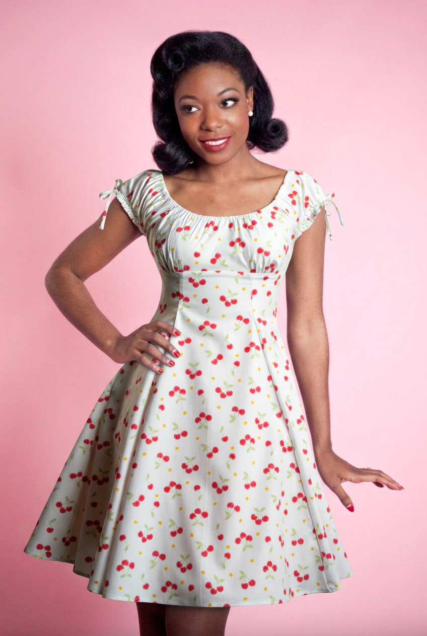 Hilda Dress - Kitschy Cherries