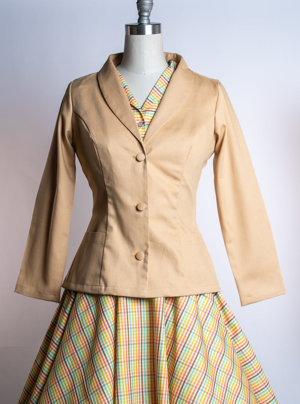 Working Girl Blazer- Canvas, Butterscotch